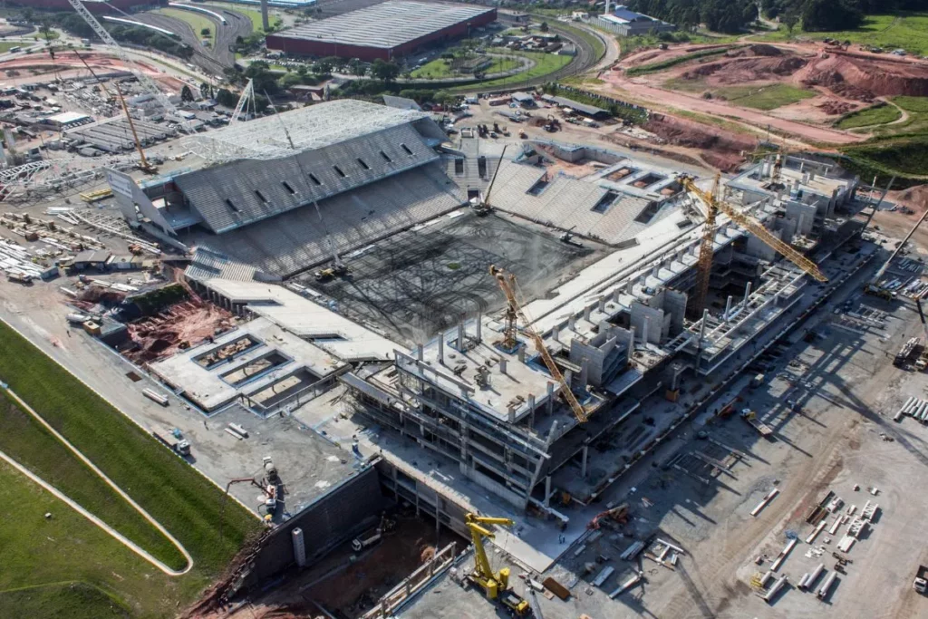 História do concreto armado - Arena do Corinthians