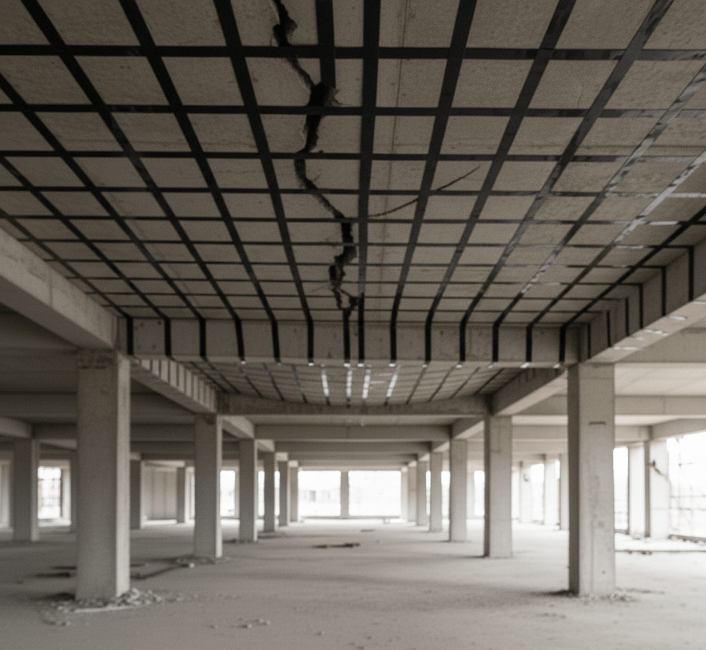 Laje reforçada - depois