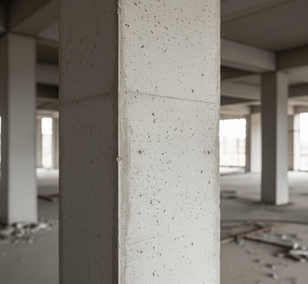 Pilar reforçado - depois